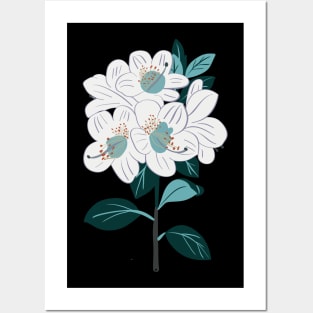 Botanical flower Posters and Art